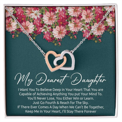 Best Meaningful Gift For Daughter Interlocking Hearts Necklace