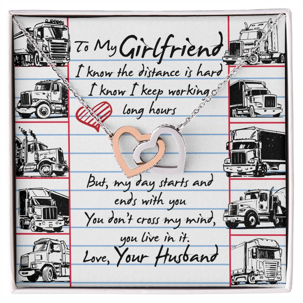 Trucker'S Girlfriend - Interlocking Heart Necklace Interlocking Hearts Necklace