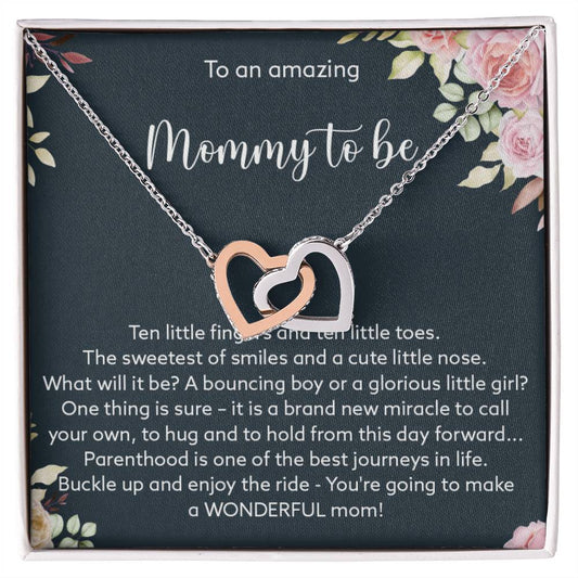 A Wonderful Mom - Interlocked Hearts Interlocking Hearts Necklace