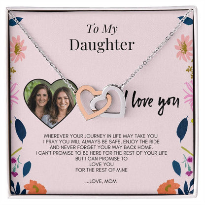 TOD189~1 Interlocking Hearts Necklace