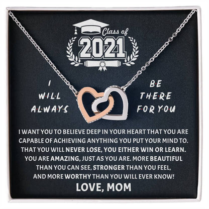 Believe In Deep Interlocking Hearts Necklace