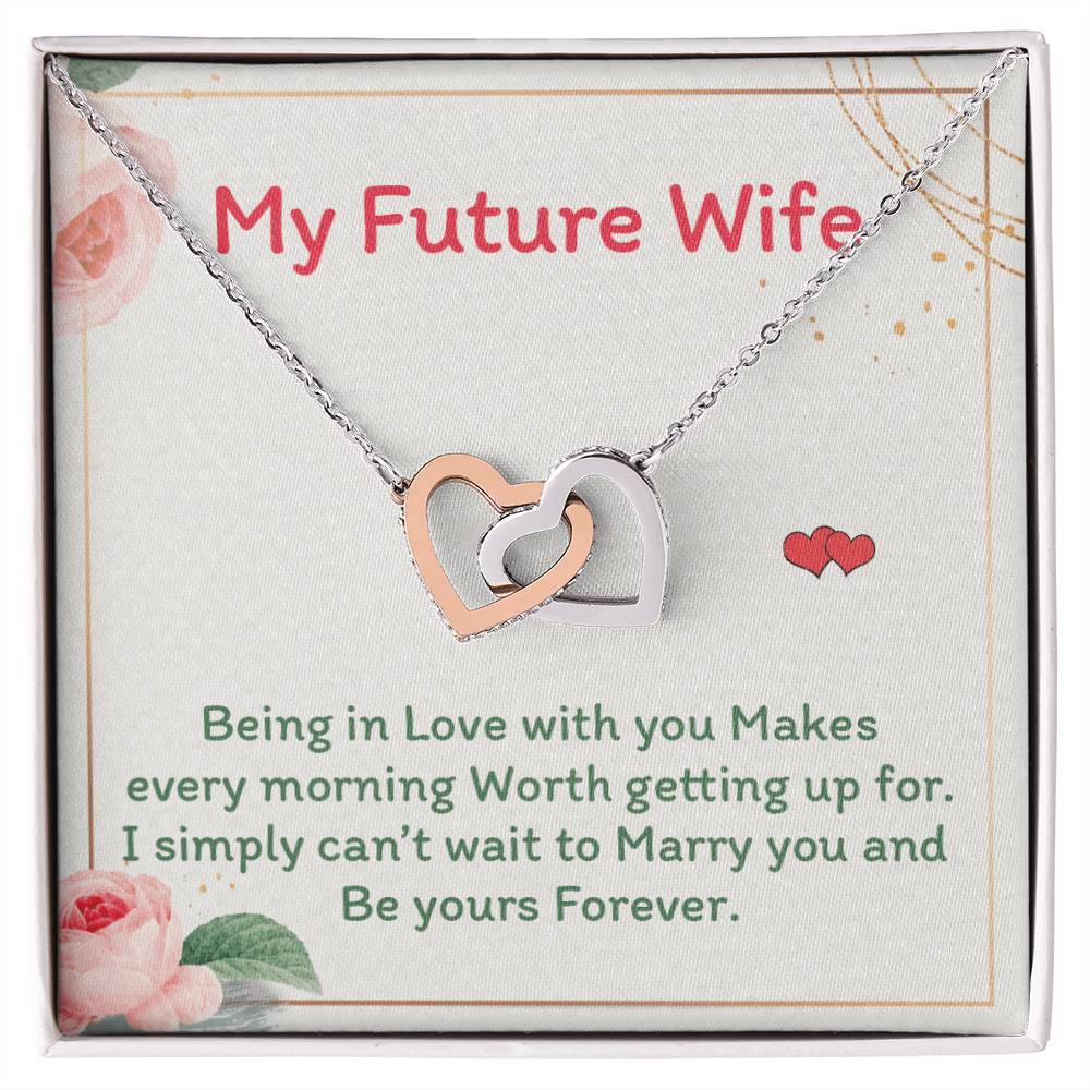 Future Wife - Interlocking Heart Necklace Interlocking Hearts Necklace
