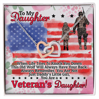 Veteran'S Daughter - Interlocking Heart Necklace Interlocking Hearts Necklace