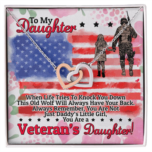 Veteran'S Daughter - Interlocking Heart Necklace Interlocking Hearts Necklace