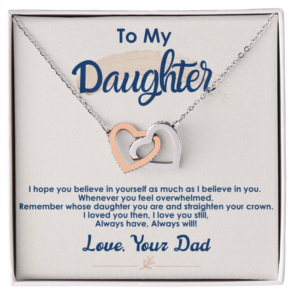 Collection Daughter - My Little Princess - Interlocking Hearts Necklace