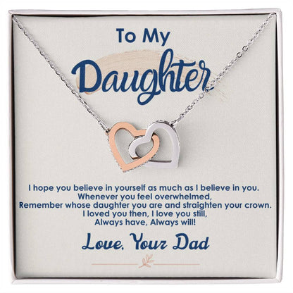 Collection Daughter - My Little Princess - Interlocking Hearts Necklace