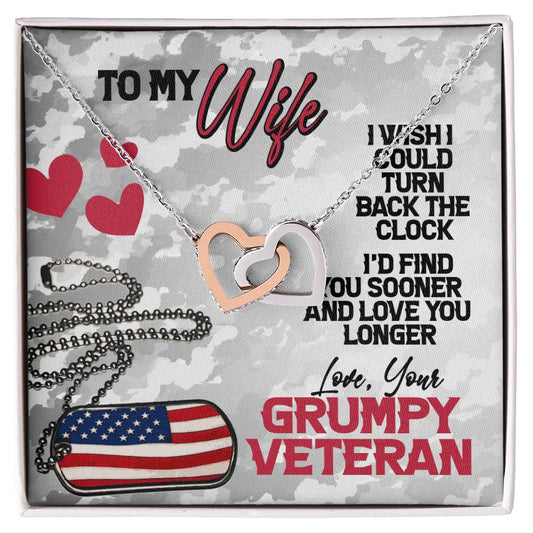 Veteran'S Wife - Interlocking Heart Necklace Interlocking Hearts Necklace