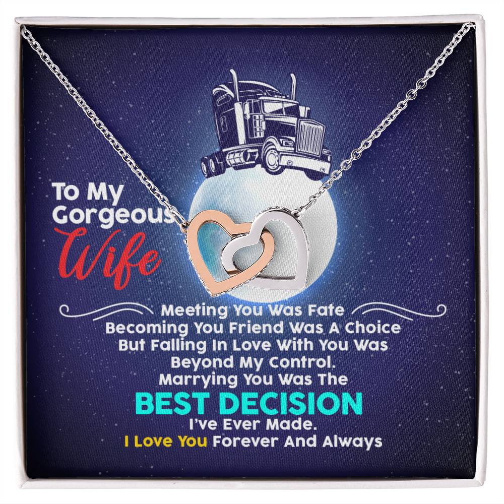Trucker'S Wife - Interlocking Heart Necklace Interlocking Hearts Necklace