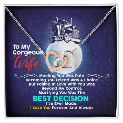 Trucker'S Wife - Interlocking Heart Necklace Interlocking Hearts Necklace
