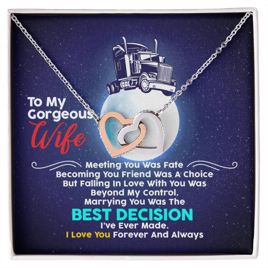 Trucker'S Wife - Interlocking Heart Necklace Interlocking Hearts Necklace