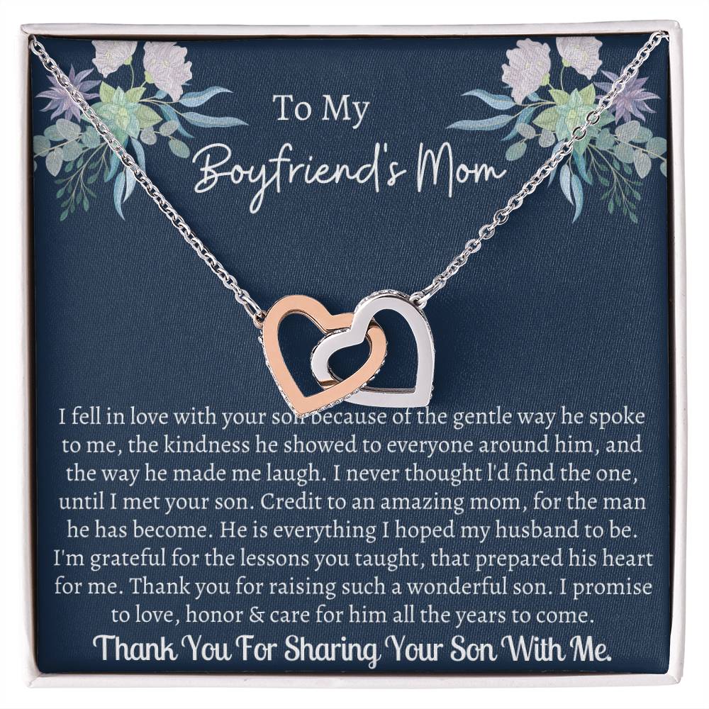 Gift For Boyfriend'S Mom Interlocking Interlocking Hearts Necklace