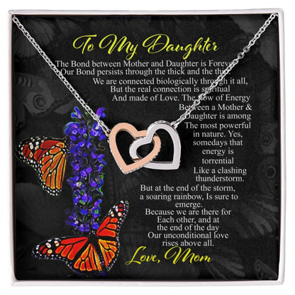 Gift For Daughter- Interlocking Heart Necklace Interlocking Hearts Necklace