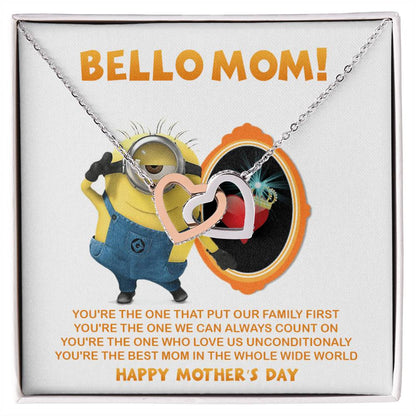 Bello Mom! - Happy Mother'S Day - Tmm17 Interlocking Hearts Necklace