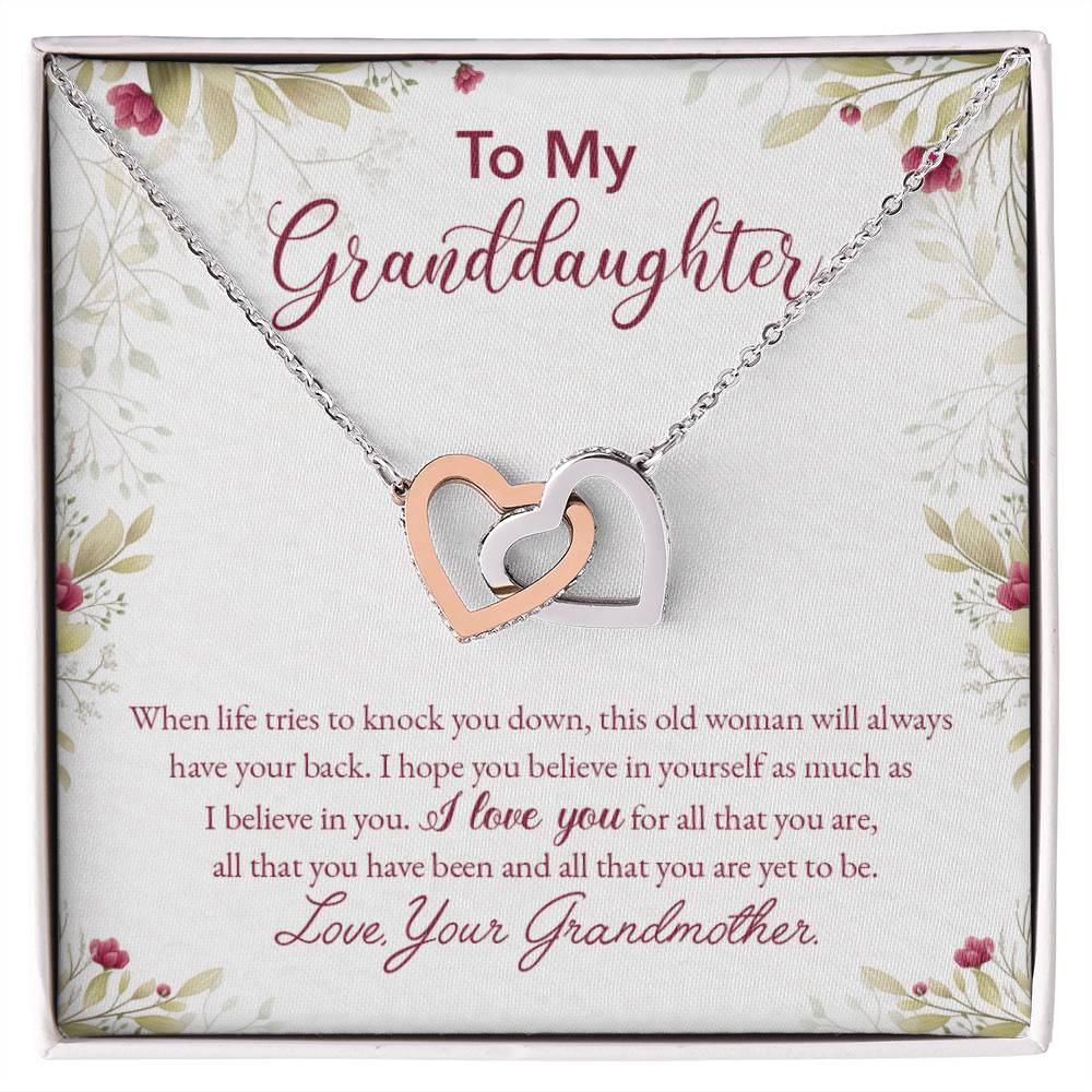 Collection Granddaughter - All That You Are - Interlocking Hearts Necklace
