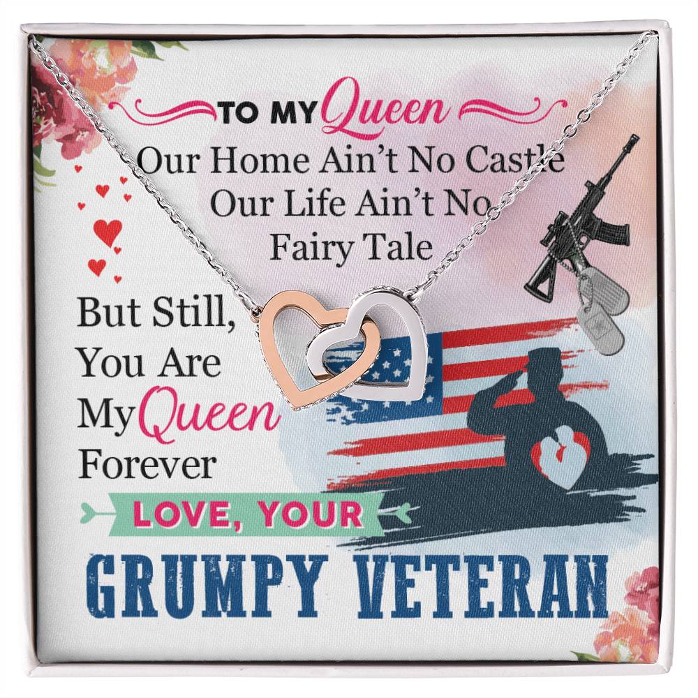 Veteran'S Wife - Interlocking Heart Necklace Interlocking Hearts Necklace