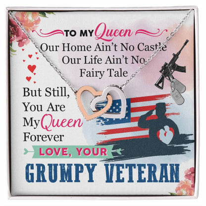 Veteran'S Wife - Interlocking Heart Necklace Interlocking Hearts Necklace