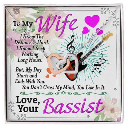 Bassist'S Wife - Interlocking Heart Necklace Interlocking Hearts Necklace