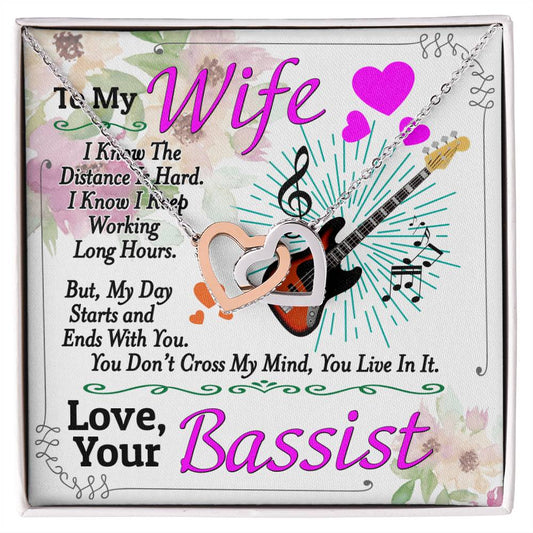 Bassist'S Wife - Interlocking Heart Necklace Interlocking Hearts Necklace