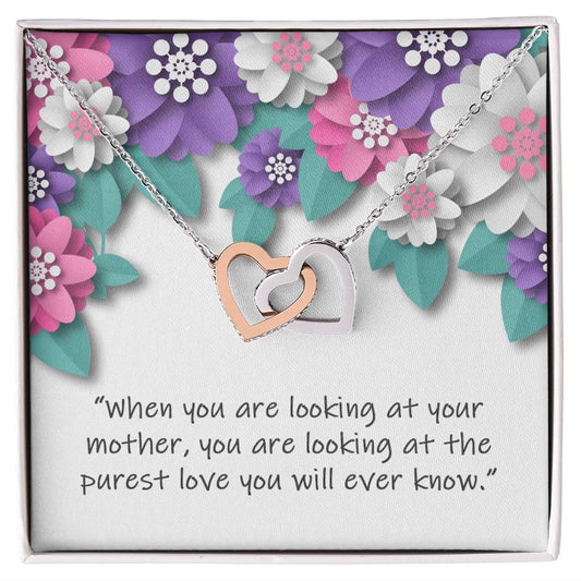 Wishing You Happy Mother'S Day - Necklace Interlocking Hearts Necklace