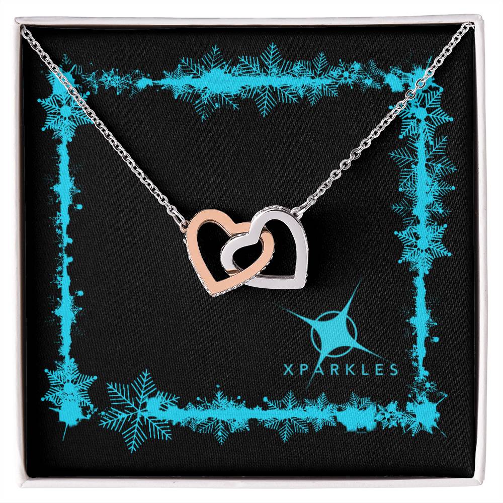 Xparkles Interlocking Hearts Necklace