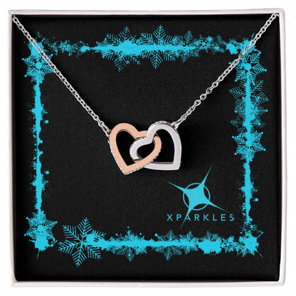 Xparkles Interlocking Hearts Necklace
