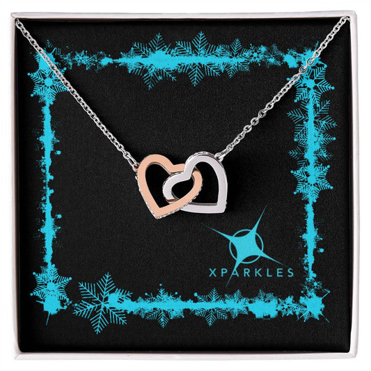 Xparkles Interlocking Hearts Necklace