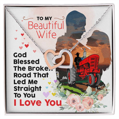 Farmer'S Wife - Interlocking Heart Necklace Interlocking Hearts Necklace