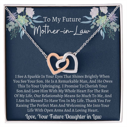 Future Mother In Law Interlocking 5Th Interlocking Hearts Necklace