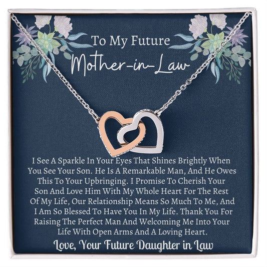 Future Mother In Law Interlocking 5Th Interlocking Hearts Necklace