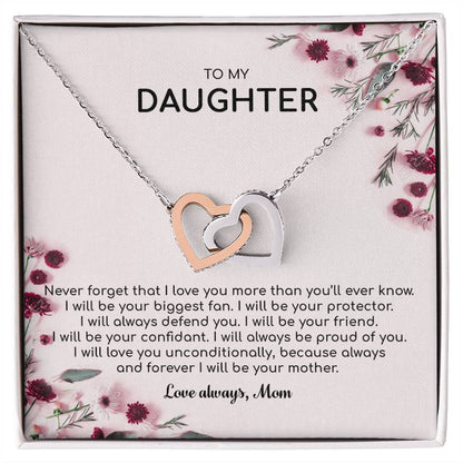 Forever I Will Be Your Mother - Interlocking Hearts Necklace