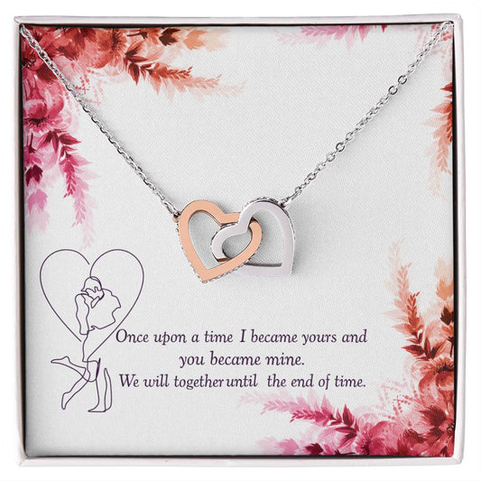 Together Until The End Of Time - Ih Interlocking Hearts Necklace