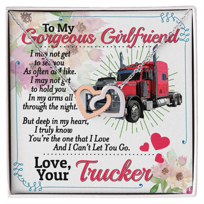 Trucker'S Girlfriend - Interlocking Heart Necklace Interlocking Hearts Necklace