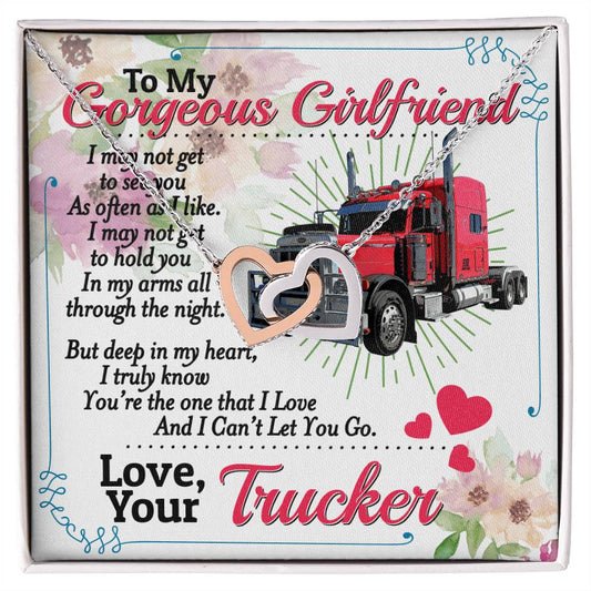 Trucker'S Girlfriend - Interlocking Heart Necklace Interlocking Hearts Necklace