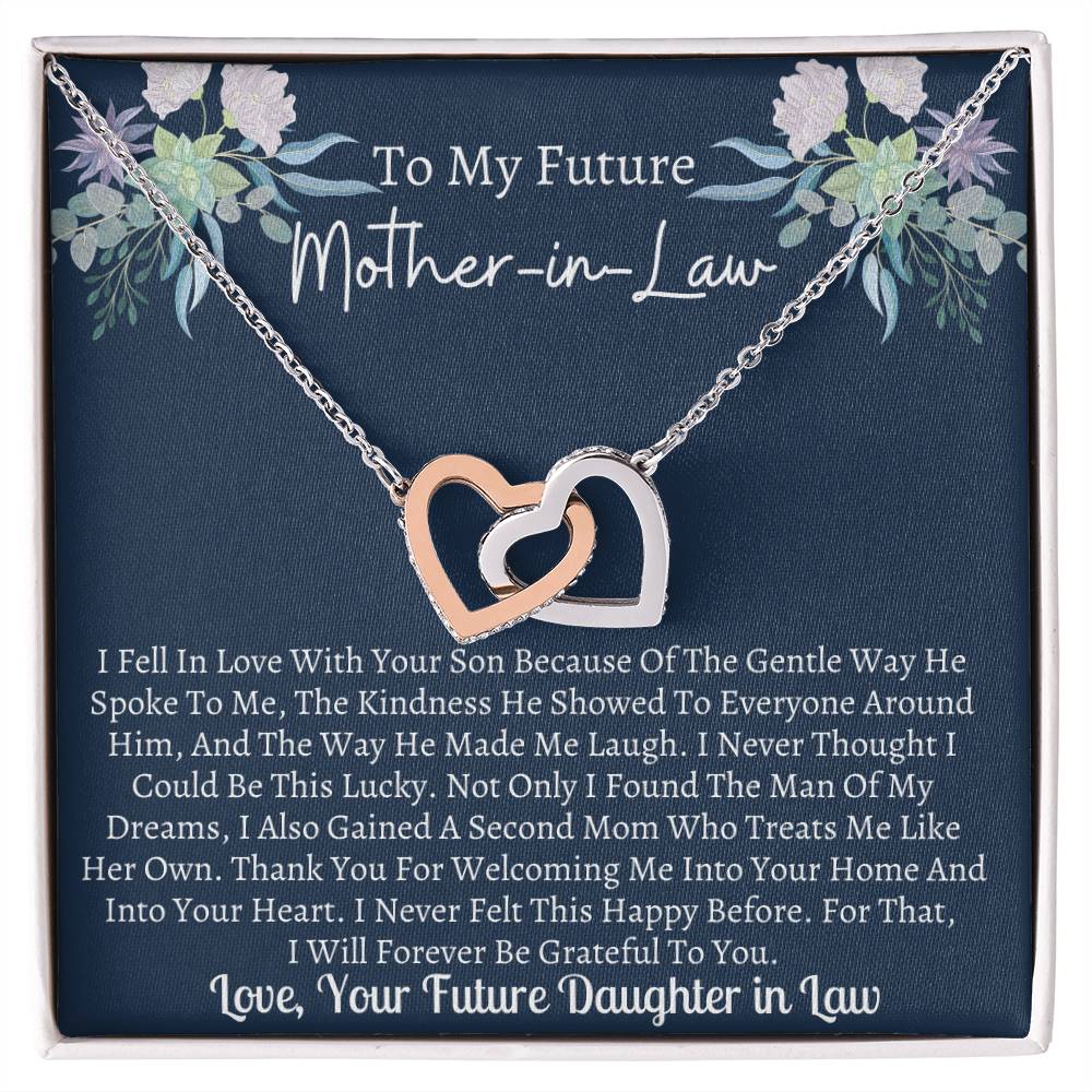 Future Mother In Law Interlocking Hearts Necklace