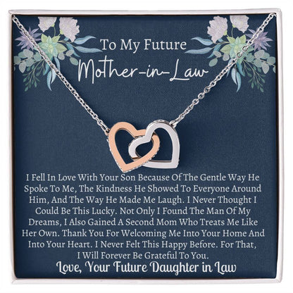 Future Mother In Law Interlocking Hearts Necklace