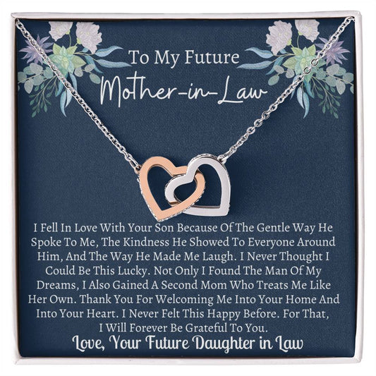 Future Mother In Law Interlocking Hearts Necklace