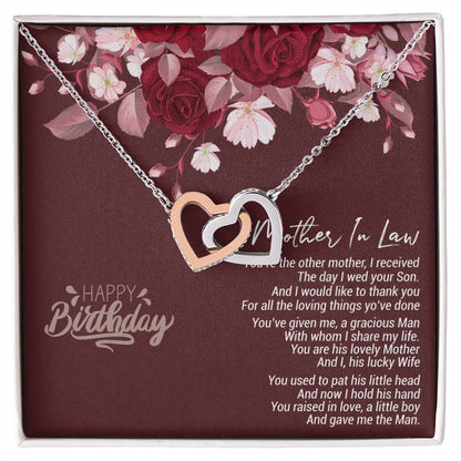 Birthday Gift For Mother In Law 2021 Birthday Celebration Ideas For Mother-In-Law Gift For Mother-In-Law Usa Gifts For Mother-In-Law Birthday Mother In Law Gifts Uk Interlocking Hearts Necklace