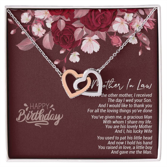 Birthday Gift For Mother In Law 2021 Birthday Celebration Ideas For Mother-In-Law Gift For Mother-In-Law Usa Gifts For Mother-In-Law Birthday Mother In Law Gifts Uk Interlocking Hearts Necklace
