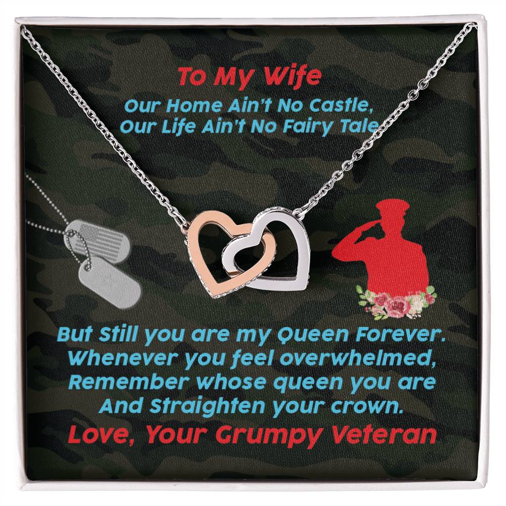 Veteran'S Wife - Interlocking Heart Necklace Interlocking Hearts Necklace