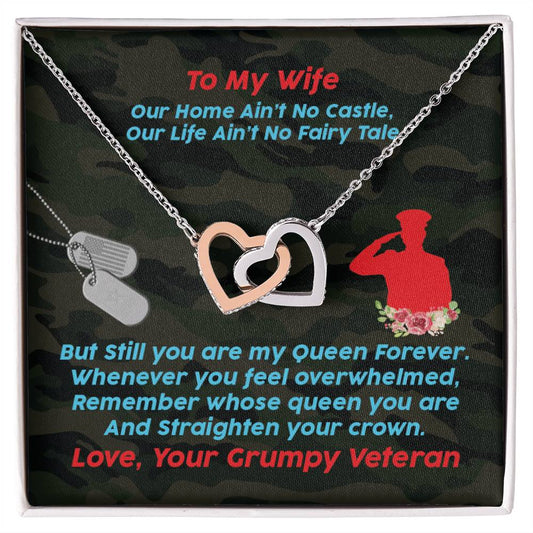 Veteran'S Wife - Interlocking Heart Necklace Interlocking Hearts Necklace