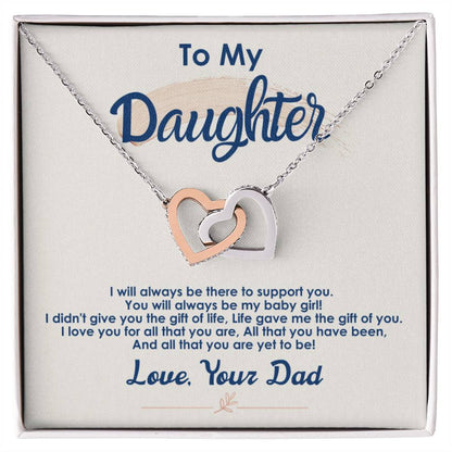 Collection Daughter - The Gift Of Life - Interlocking Hearts Necklace