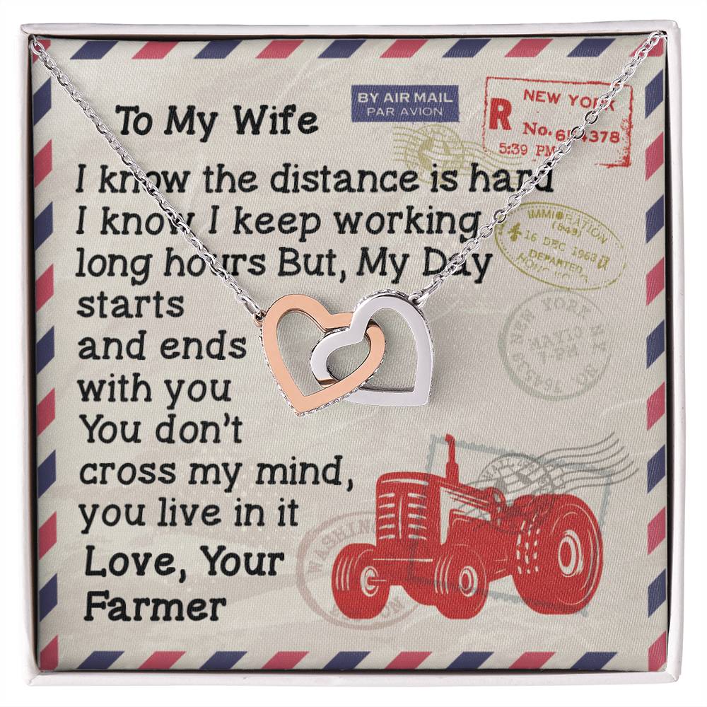 Farmer'S Wife - Interlocking Heart Necklace Interlocking Hearts Necklace