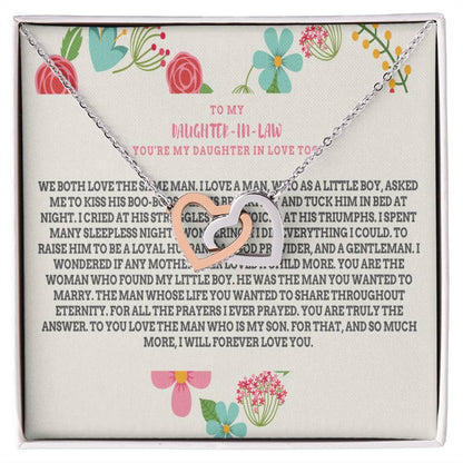 Daughter-In-Law Gift Necklace Necklace Dil Gift Gift For Daughter In Law Interlocking Hearts Necklace