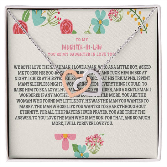 Daughter-In-Law Gift Necklace Necklace Dil Gift Gift For Daughter In Law Interlocking Hearts Necklace