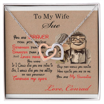 Double Heart Necklace Perfect Gifts For Your Love One'S Interlocking Hearts Necklace