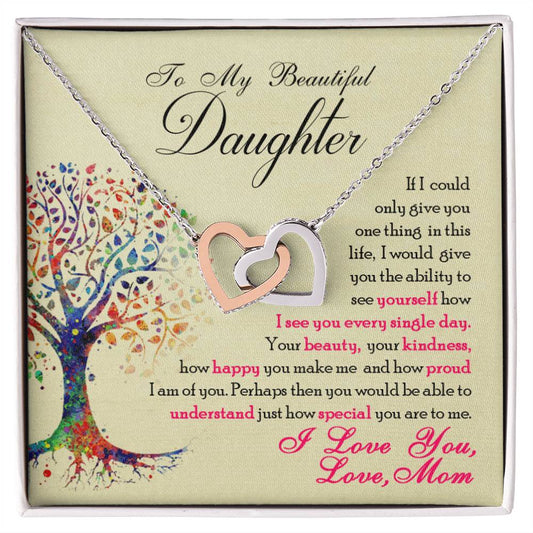 Collection Daughter - How Special You Are To Me - Necklace Interlocking Hearts Necklace