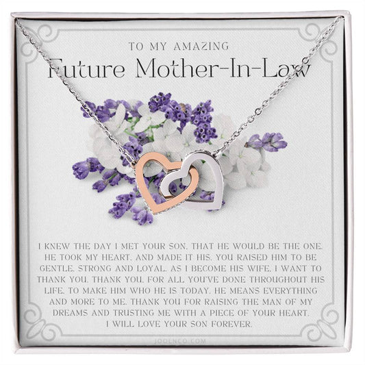Future Mother In Law Gift Mom In Law Jewelry Mother'S Day Gift For Mother-In-Law Gift For Mother In Law Mother-In-Law Necklace Interlocking Hearts Necklace