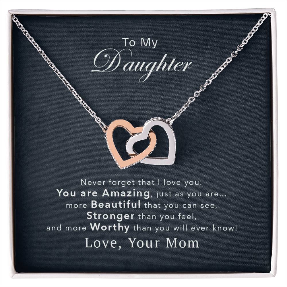 Collection Daughter - You'Re Amazing Interlocking Hearts Necklace