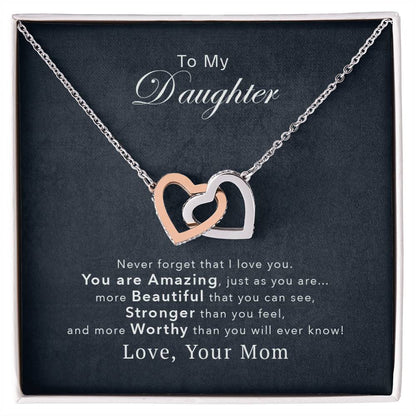Collection Daughter - You'Re Amazing Interlocking Hearts Necklace