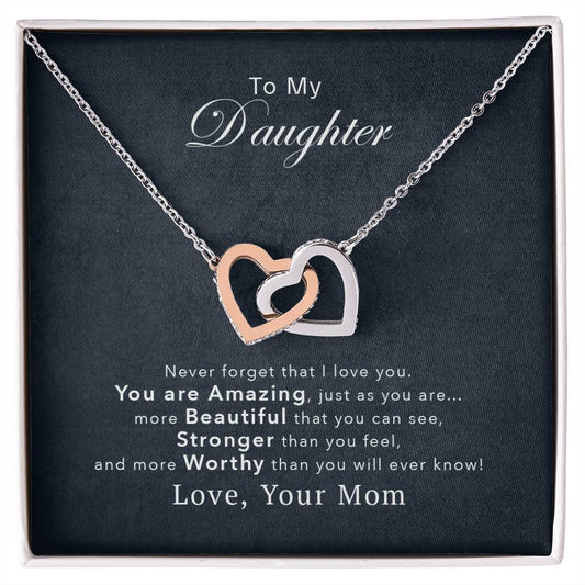Collection Daughter - You'Re Amazing Interlocking Hearts Necklace